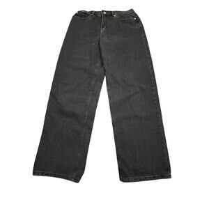 Garage Denim Low Rise Baggy Jeans Black Wide Leg Y2K Skater 05/27